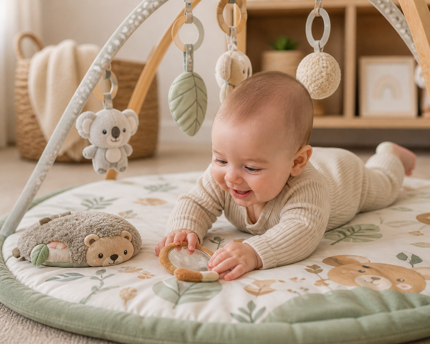 Surviving the newborn daily routine baby playmat