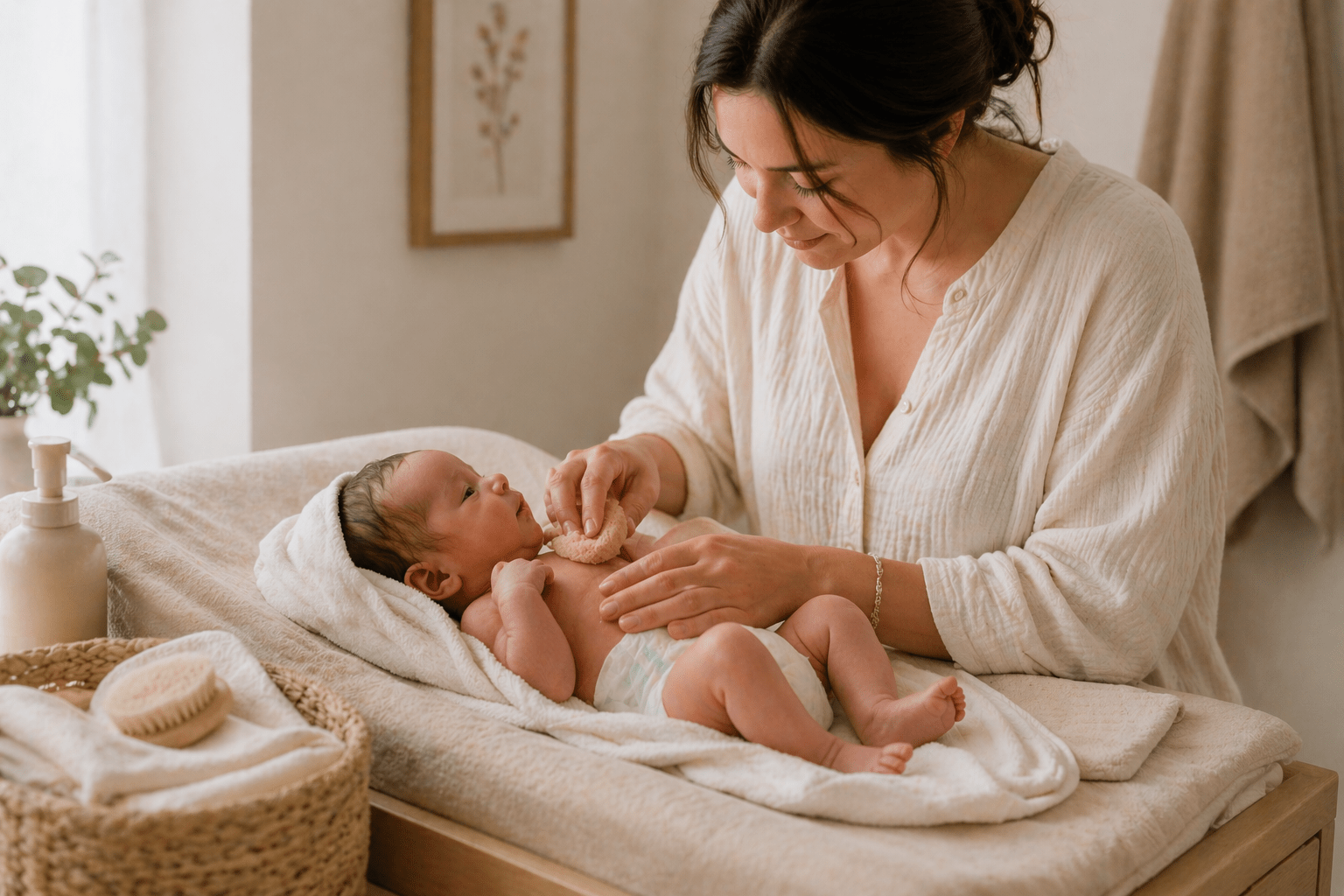 New Mom Guide for Beginners how to bathe a newborn