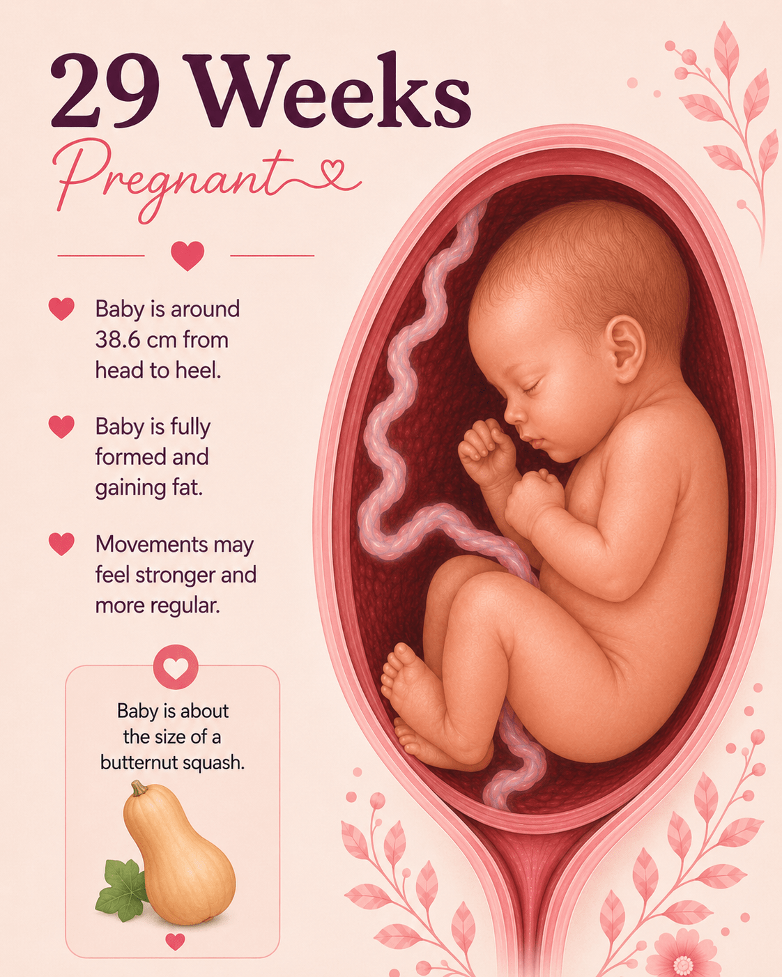 29 weeks pregnant baby development and third trimester movement guide